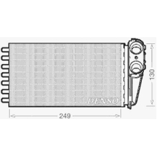 DRR21001 DENSO Теплообменник, отопление салона