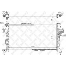 10-26053-SX STELLOX Радиатор, охлаждение двигателя