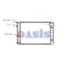 220690N AKS DASIS Радиатор, охлаждение двигателя