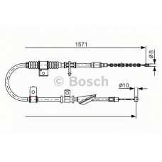 1 987 482 169 BOSCH Трос, стояночная тормозная система