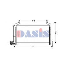 192010N AKS DASIS Конденсатор, кондиционер