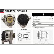 DRA4074 DELCO REMY Генератор