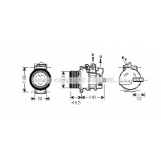 MSK476 Prasco Компрессор, кондиционер