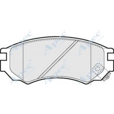 PAD791 APEC Комплект тормозных колодок, дисковый тормоз