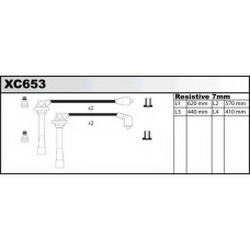 XC653 QUINTON HAZELL Комплект проводов зажигания