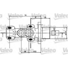 350819 VALEO Главный тормозной цилиндр