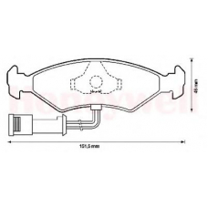 571291X BENDIX Комплект тормозных колодок, дисковый тормоз