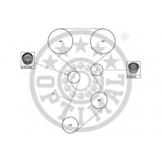 SK-1630 OPTIMAL Комплект ремня грм