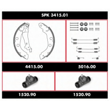 SPK 3415.01 ROADHOUSE Комплект тормозов, барабанный тормозной механизм