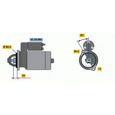 0 001 110 060 BOSCH Стартер