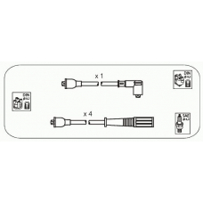 FAS12 JANMOR Комплект проводов зажигания