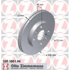 320.3801.00 ZIMMERMANN Тормозной диск