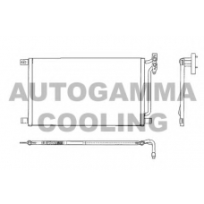 102605 AUTOGAMMA Конденсатор, кондиционер