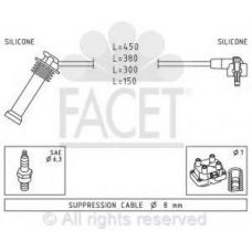 4.9630 FACET Комплект проводов зажигания