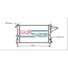 0609501 KUHLER SCHNEIDER Радиатор, охлаждение двигател