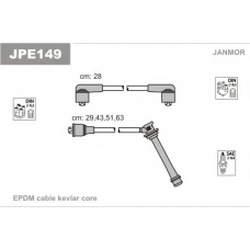 JPE149 JANMOR Комплект проводов зажигания