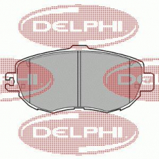 LP938 DELPHI Комплект тормозных колодок, дисковый тормоз