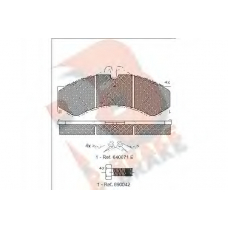 RB1126-204 R BRAKE Комплект тормозных колодок, дисковый тормоз