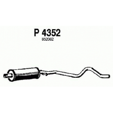 P4352 FENNO Средний глушитель выхлопных газов