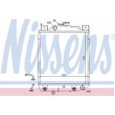 64203 NISSENS Радиатор, охлаждение двигателя