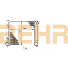 2108721 BEHR Radiator