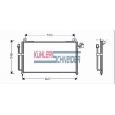 0223301 KUHLER SCHNEIDER Конденсатор, кондиционер