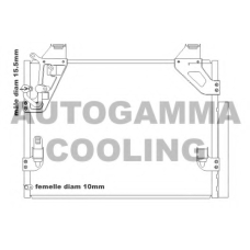 105552 AUTOGAMMA Конденсатор, кондиционер