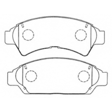 AKD-1149 ASVA Комплект тормозных колодок, дисковый тормоз