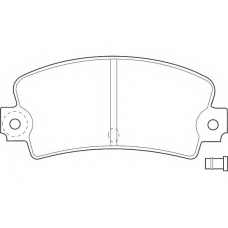 WBP20336A WAGNER LOCKHEED Комплект тормозных колодок, дисковый тормоз