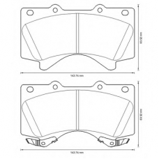 572599B BENDIX Комплект тормозных колодок, дисковый тормоз