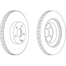 DDF1595-1 FERODO Тормозной диск