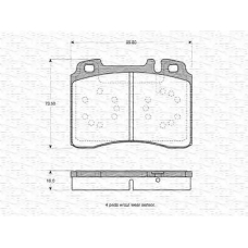 363702160994 MAGNETI MARELLI Комплект тормозных колодок, дисковый тормоз