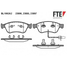 BL1992A2 FTE Комплект тормозных колодок, дисковый тормоз