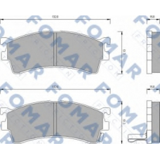 FO 679881 FOMAR ROULUNDS Комплект тормозных колодок, дисковый тормоз