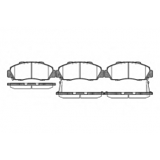 P2513.32 WOKING Комплект тормозных колодок, дисковый тормоз
