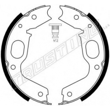 064.176 TRUSTING Комплект тормозных колодок, стояночная тормозная с