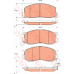 GDB7630 TRW Комплект тормозных колодок, дисковый тормоз