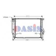 050130N AKS DASIS Радиатор, охлаждение двигателя