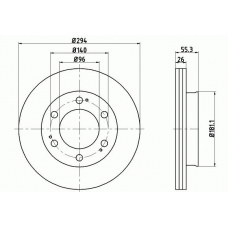 55290PRO PAGID Тормозной диск