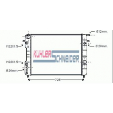 0600411 KUHLER SCHNEIDER Радиатор, охлаждение двигател