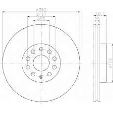 MDC1706 MINTEX Тормозной диск