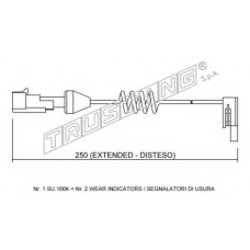 SU.166K TRUSTING Сигнализатор, износ тормозных колодок