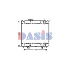 320022N AKS DASIS Радиатор, охлаждение двигателя