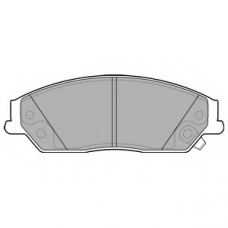 LP2714 DELPHI Комплект тормозных колодок, дисковый тормоз