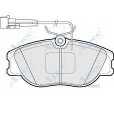 PAD780 APEC Комплект тормозных колодок, дисковый тормоз