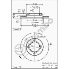 08.5741.10 BREMBO Тормозной диск