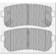 BBP2424 BORG & BECK Комплект тормозных колодок, дисковый тормоз