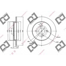 BD1989 DJ PARTS Тормозной диск