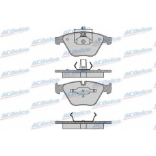 AC860581D AC Delco Комплект тормозных колодок, дисковый тормоз