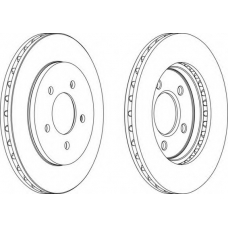 DDF1058-1 FERODO Тормозной диск